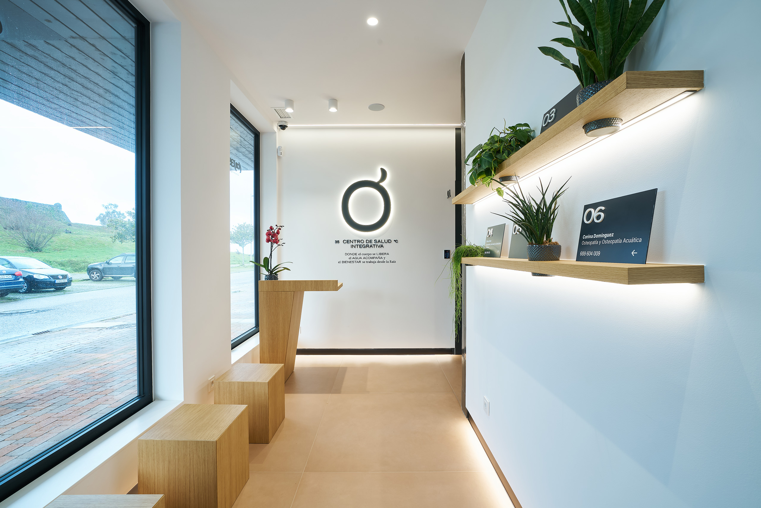 Hall entrada Centro Salud Integrativa Orgánica